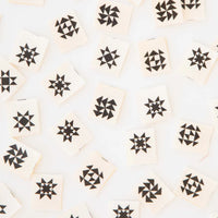 Sarah Hearts - Sewing Labels - Black Quilt Block