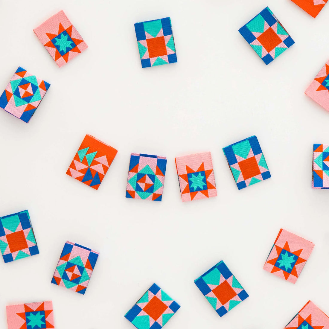 Sarah Hearts - Sewing Labels - Summer Vibes Quilt Block
