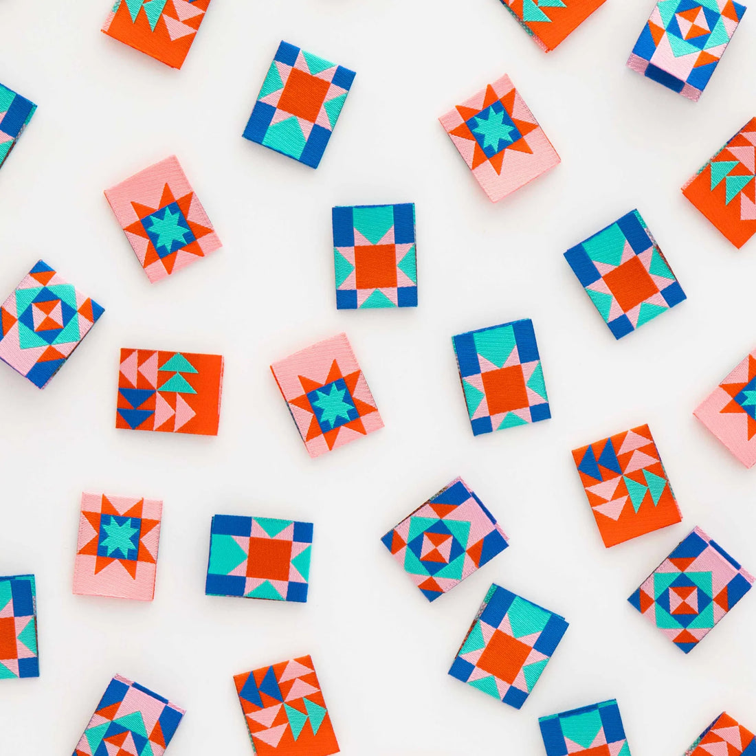 Sarah Hearts - Sewing Labels - Summer Vibes Quilt Block
