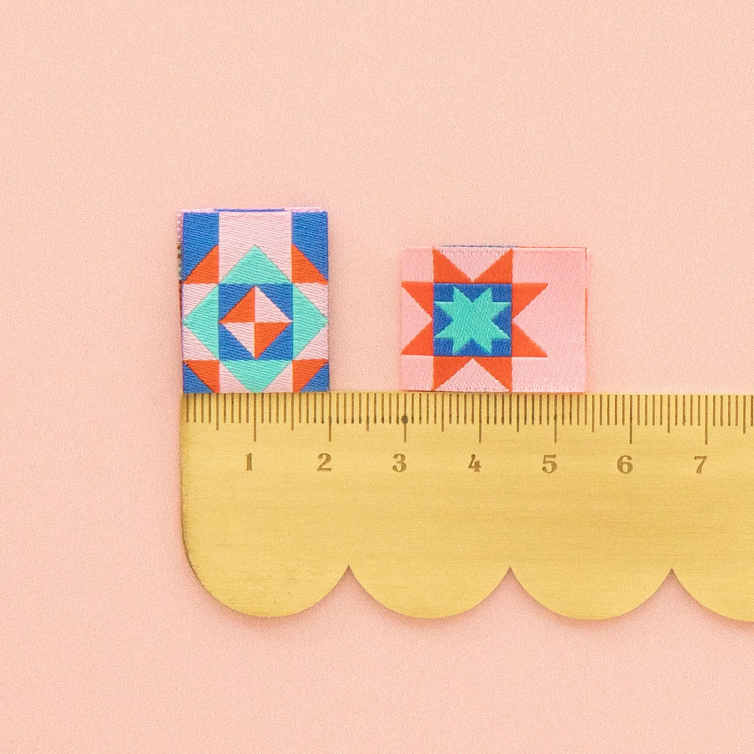 Sarah Hearts - Sewing Labels - Summer Vibes Quilt Block
