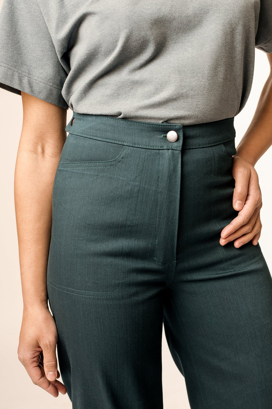 Pants with front pockets sewing pattern