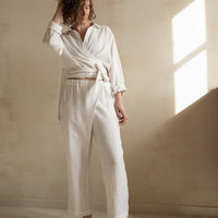 Chemise cache-coeur asymétrique Hortense