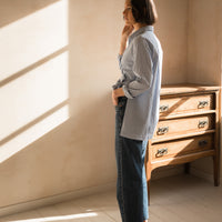 Chemise cache-coeur asymétrique Hortense