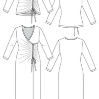 EEDIT drawstring knit top & dress