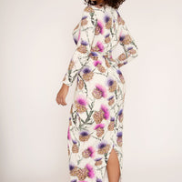 Sleeved wrap dress sewing pattern