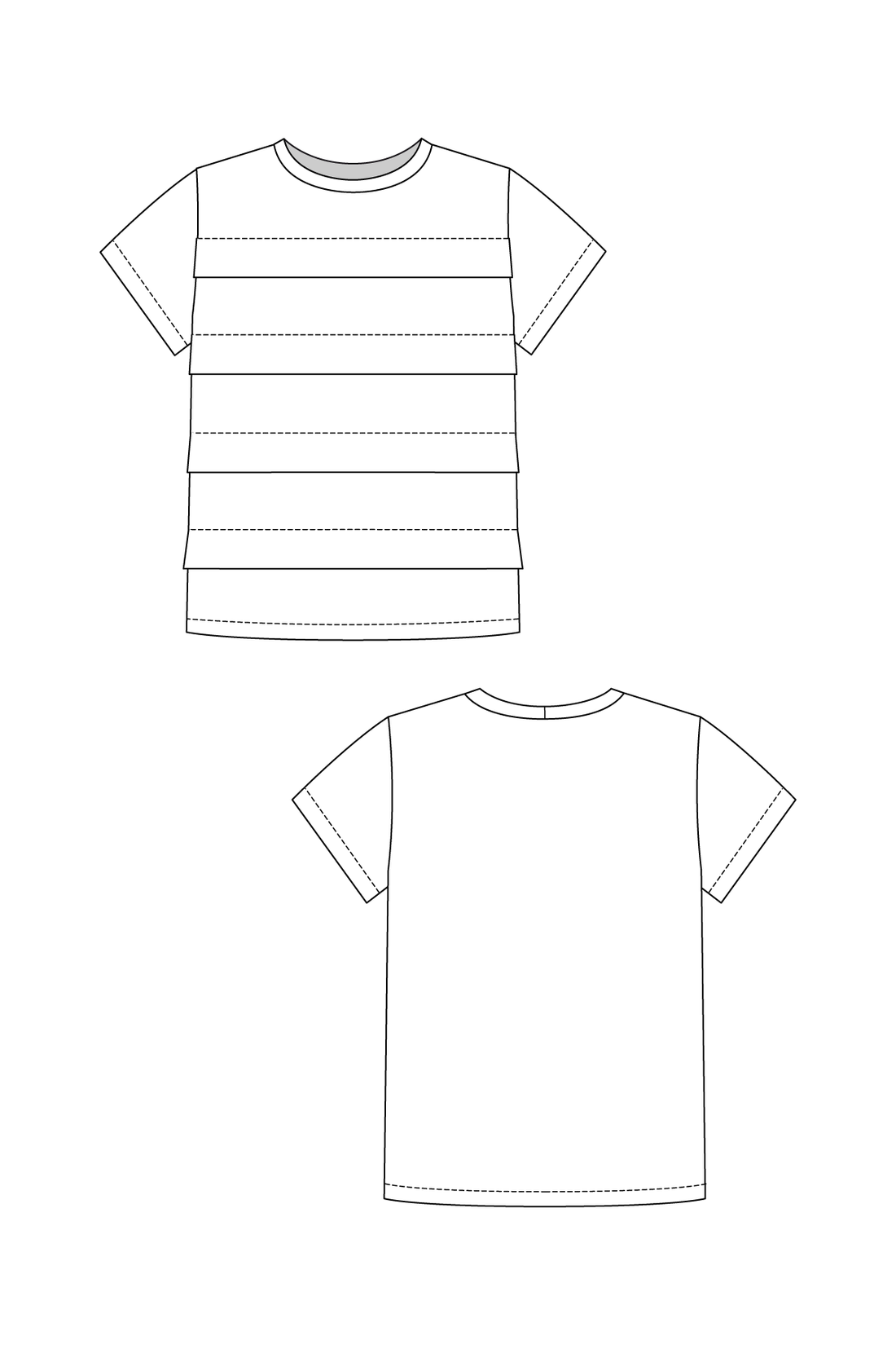 LAURIE pleated tee