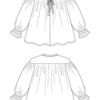 LIIA gathered blouse