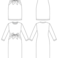 LYYTI tie front mini & maxi dress