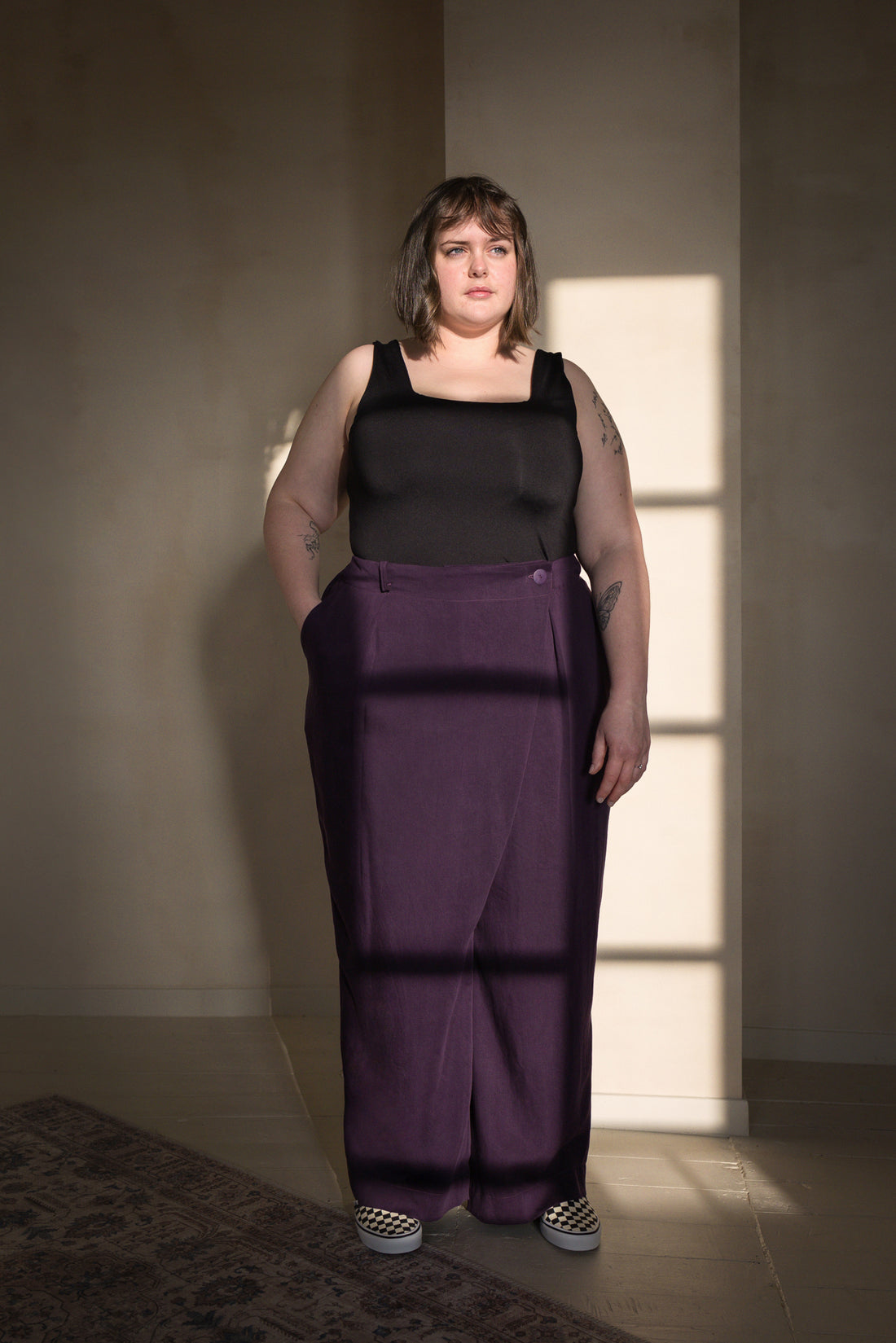 Pantalon tailleur portefeuille Hugo