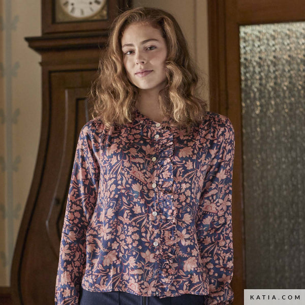 Katia - Rayon - Satin Print - Indiana Flowers