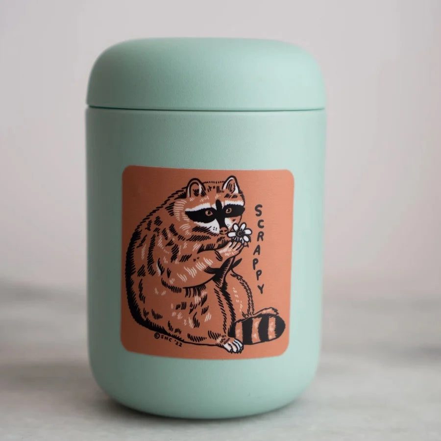Stay Home Club - Vinyl Sticker - Scrappy Raccoon