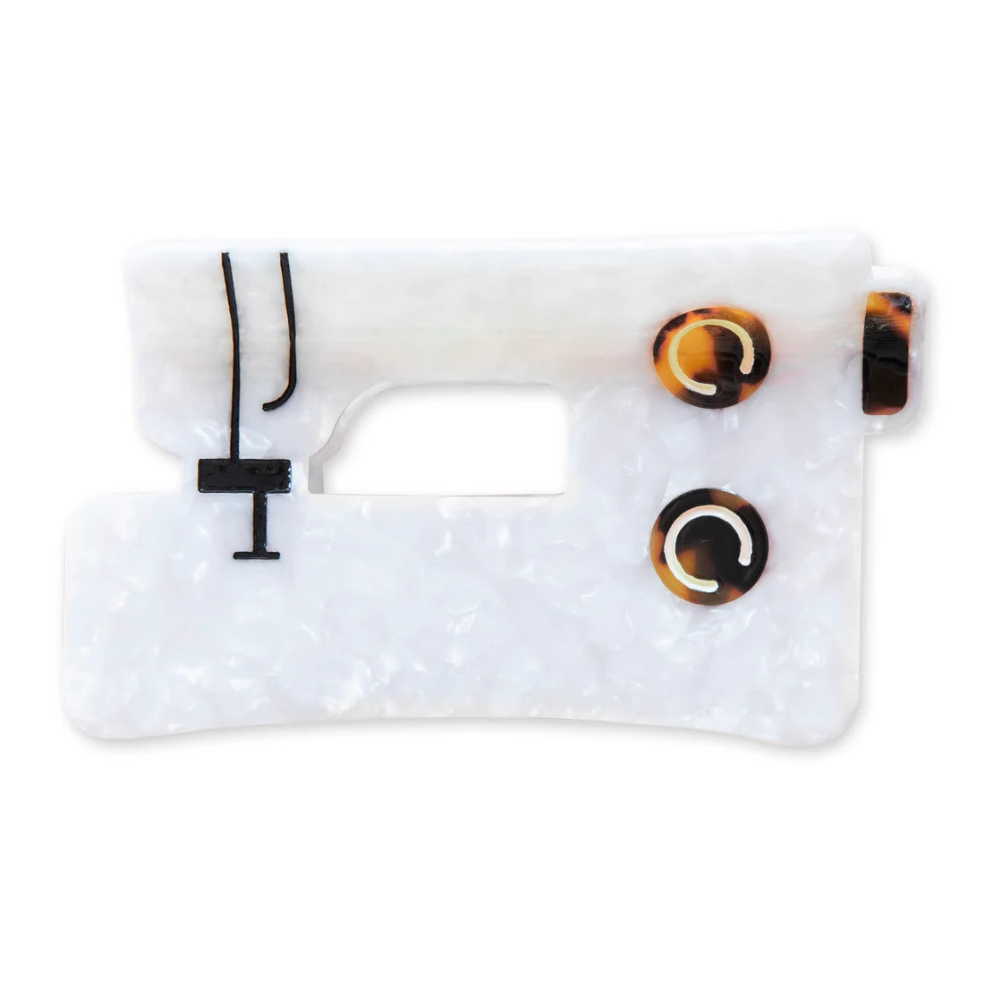 Sarah Hearts - Hair Claw Clip - Sewing Machine
