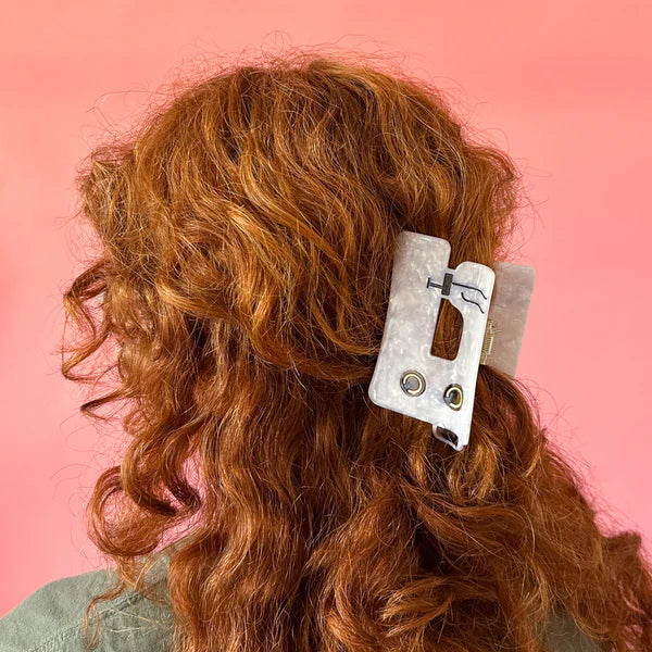 Sarah Hearts - Hair Claw Clip - Sewing Machine