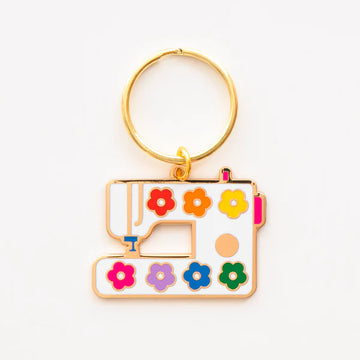 Sarah Hearts - Keychain - Daisy Sewing Machine