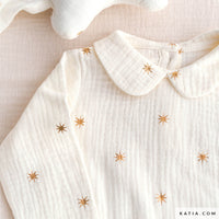 Katia - Cotton - Double Gauze Foil - Stars