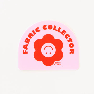 Sarah Hearts - Sticker - Fabric Collector