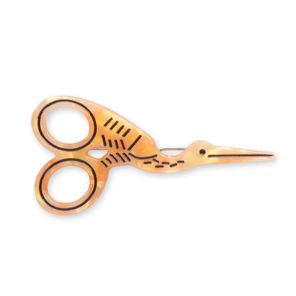 Sarah Hearts - Hair Clip - Stork Scissors