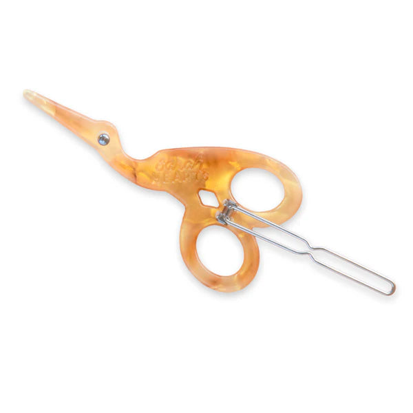 Sarah Hearts - Hair Clip - Stork Scissors