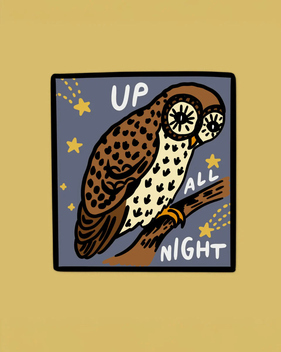 The Golden Doodle - Vinyl Sticker - Up All Night