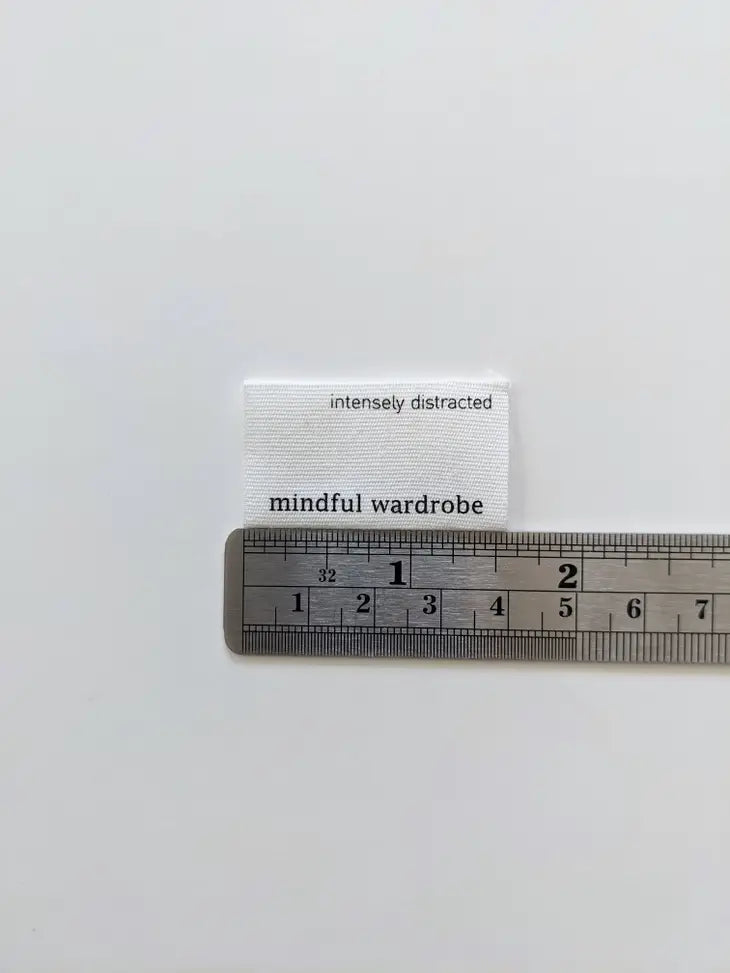 Intensely Distracted - Sewing Label - Mindful Wardobe