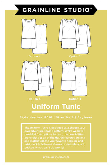 Grainline Studio - Uniform Tunic - 0-18