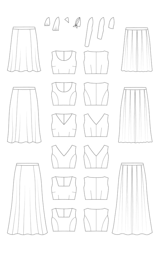 Cashmerette - Upton Dress & Skirt - 0-16 - Expansion Pack