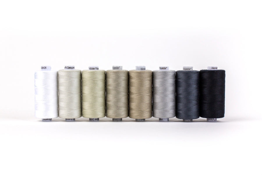 Wonderfil - Designer and Serger Thread Pack - 8 Spools - Assorted