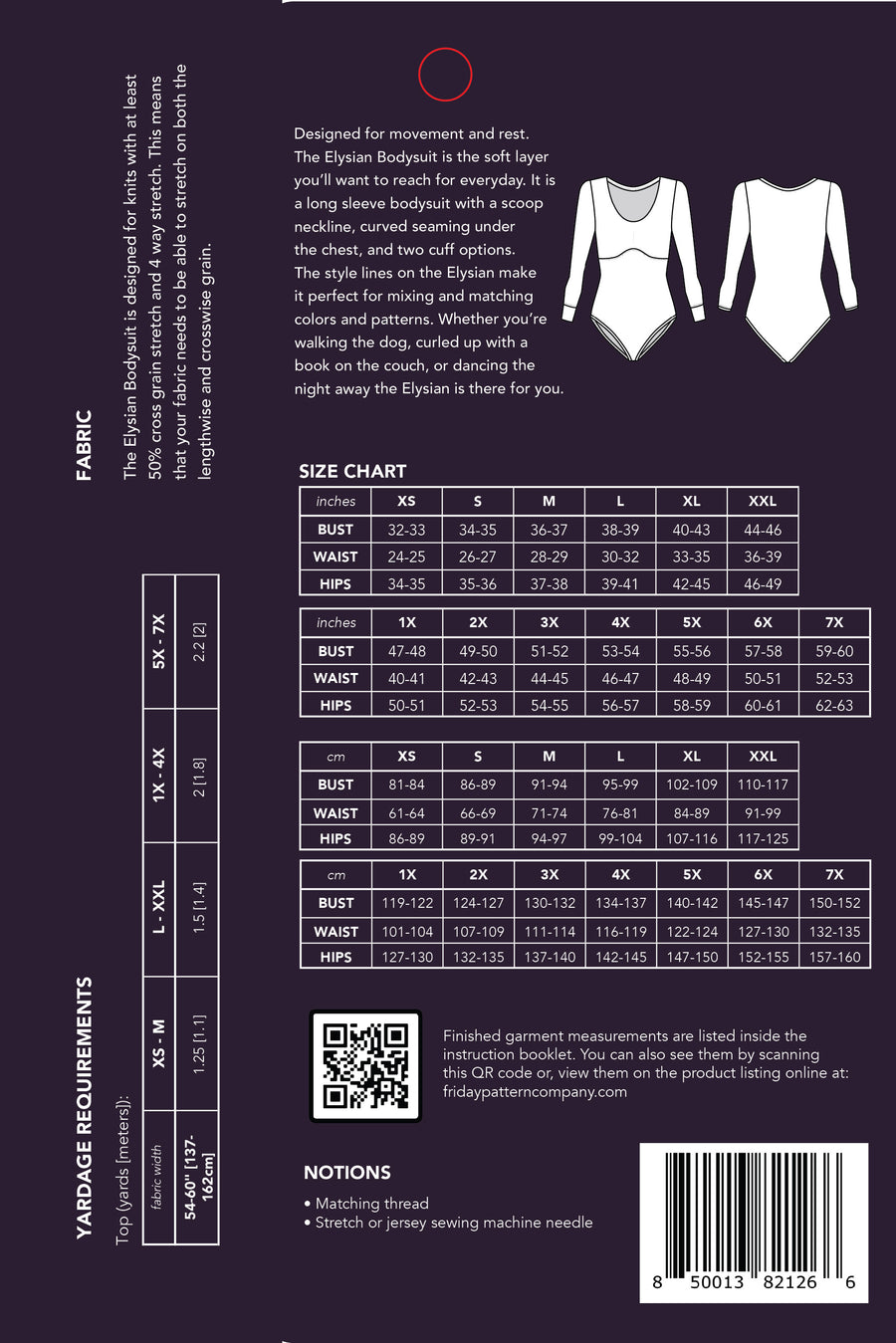 Friday Pattern Company - Elysian Bodysuit