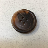 Resin 4 Hole Button - 25mm - Assorted Tortie
