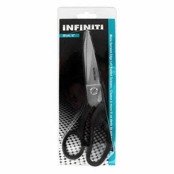 INFINITI - Micro Serrated Edge Scissors - Left Hand - Black - 8"