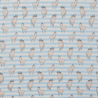 Cotton - Organic Knit Print - Llamas