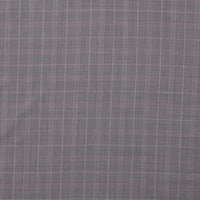 Wool Blend - Suiting - Grey Pink Plaid