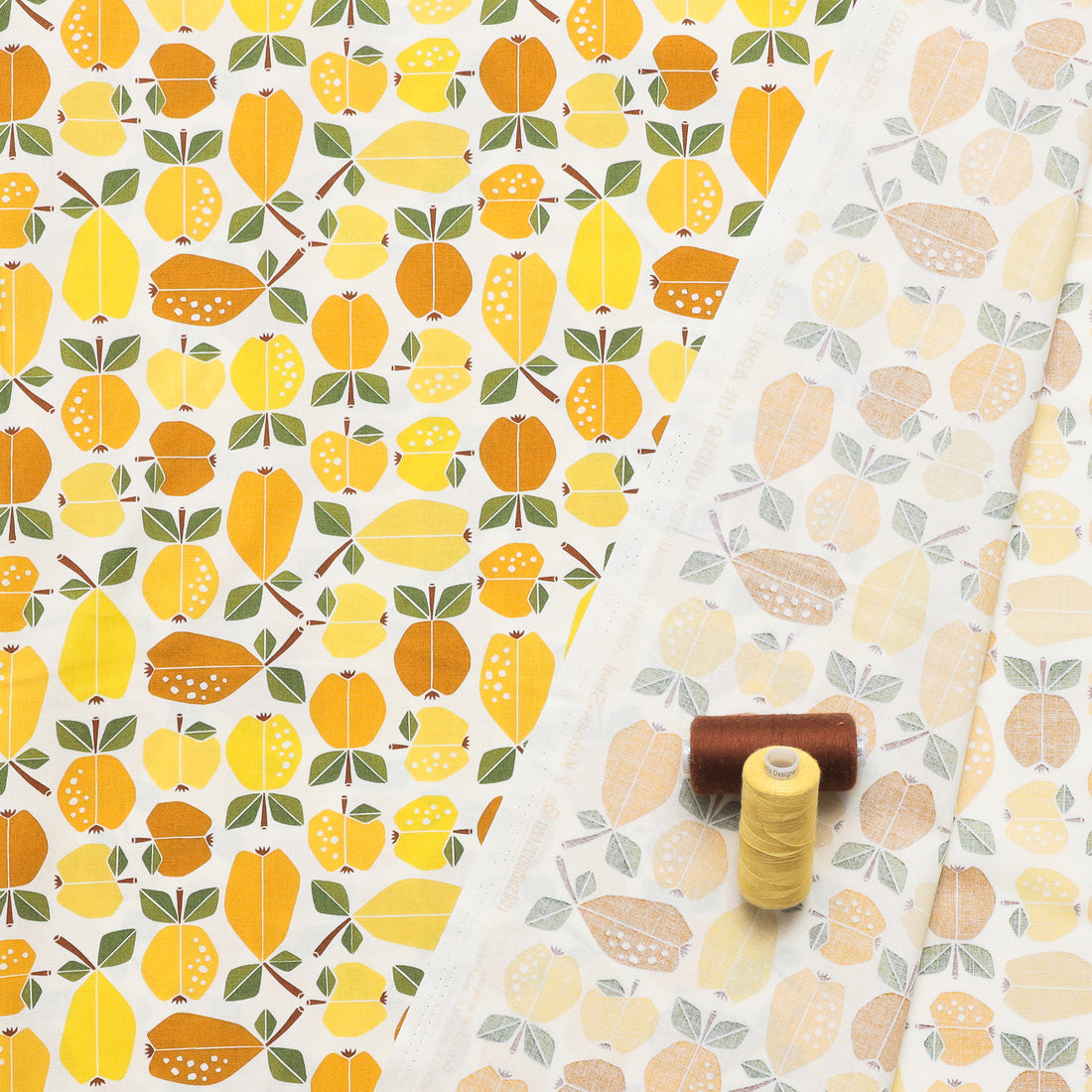 Cotton + Steel - Cotton - Under The Apple Tree - Quince - Yellow