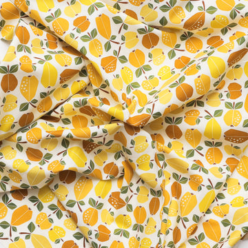Cotton + Steel - Cotton - Under The Apple Tree - Quince - Yellow