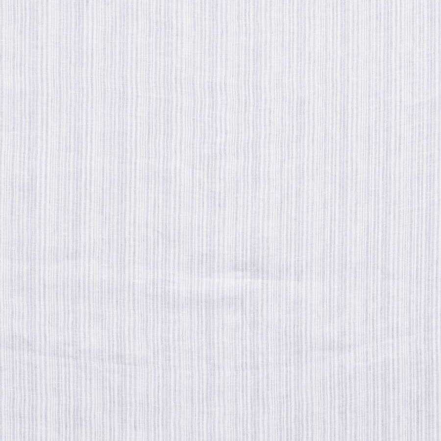 Linen - Yarn Dye Stripe - White Dove