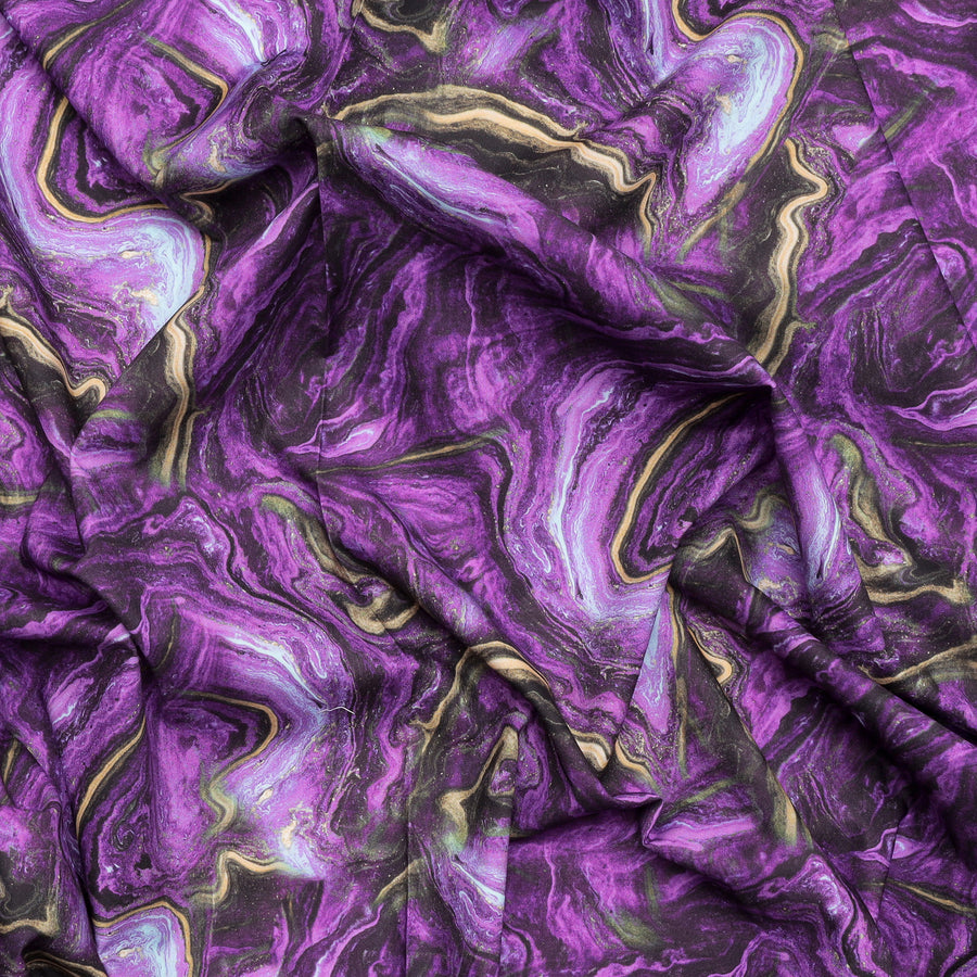 Hoffman - Cotton - Geode + Ink - Purple