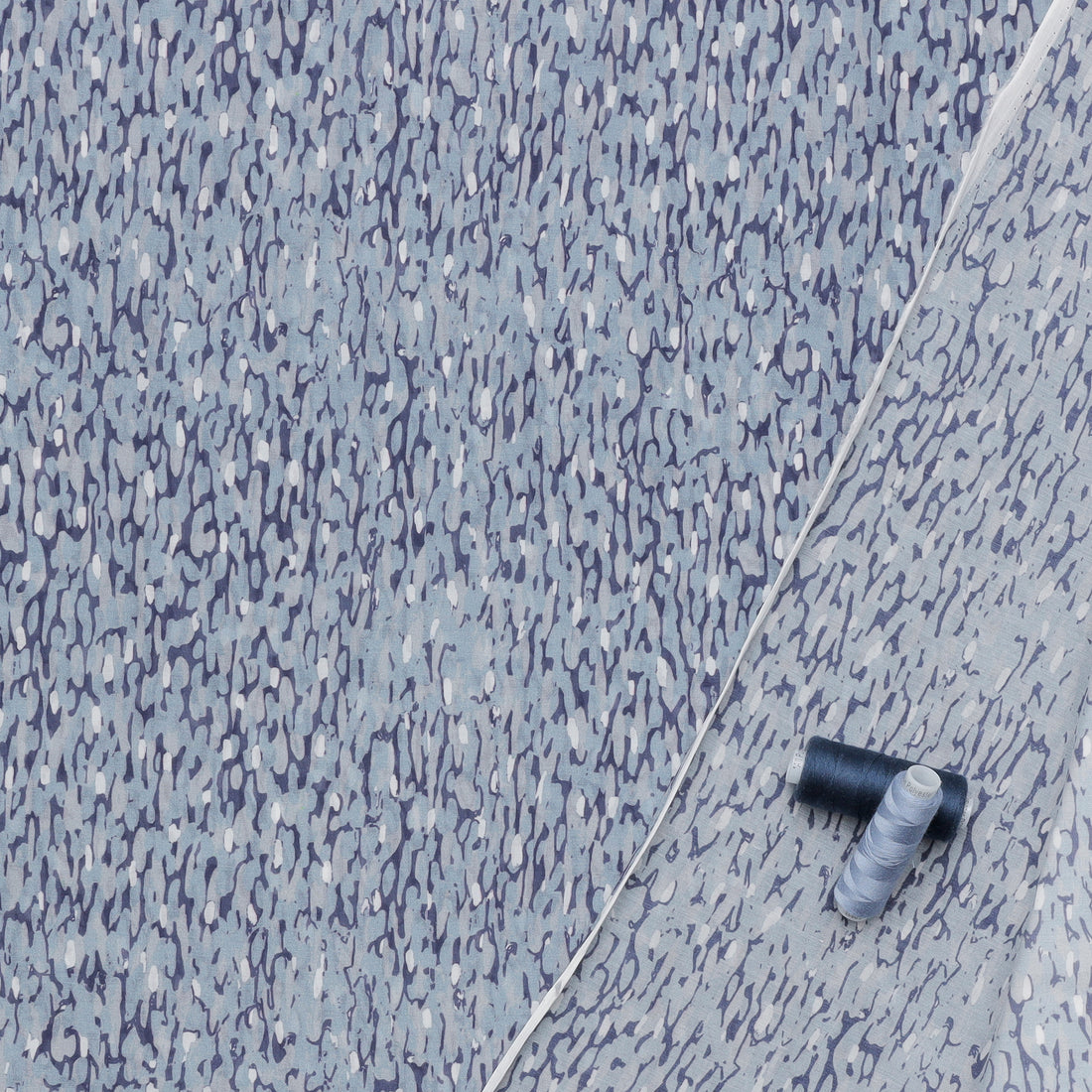 Cotton Silk - Print - Denim