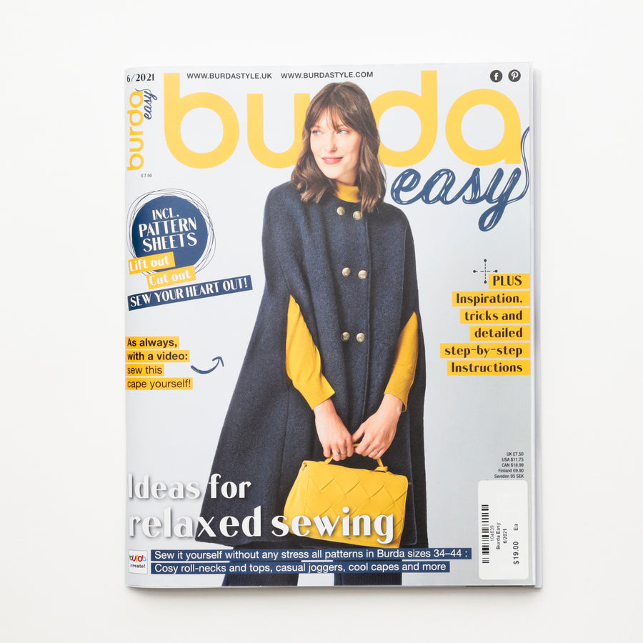 Burda Style Easy - Pattern Magazine - 6/2021