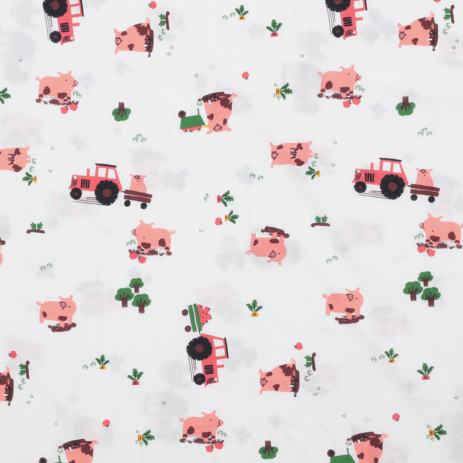 Cotton - Organic Knit - Farmer Pigs