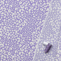 Rayon - Poplin Print - Abstract Animal - Lavender