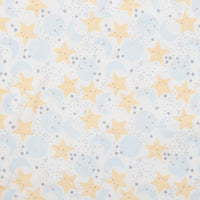 Moda - Flannel - D Is For Dream - Star And Moon - White
