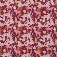 Cotton + Steel - Canvas - Jungle Cruisin - Passion Pink