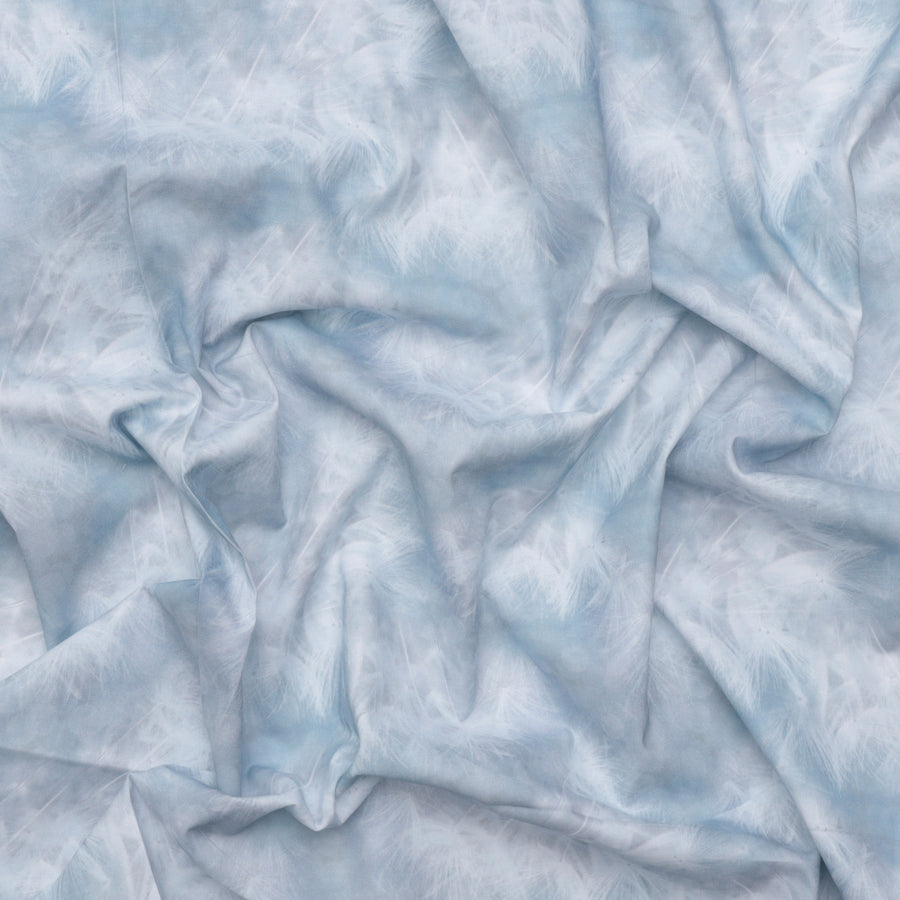 Cotton - Farmhouse Blooms - Digital Print - Ice Blue