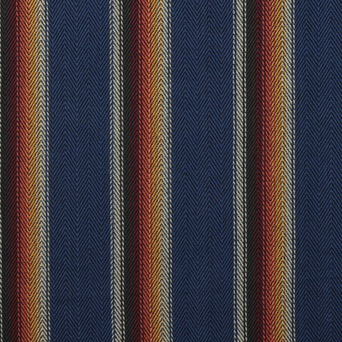 Cotton - Baja Blanket - Stripe - Blue Jay