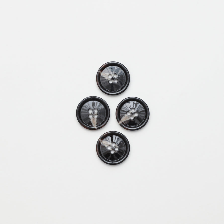 Buttons - 4-Hole - Espresso - Assorted Sizes