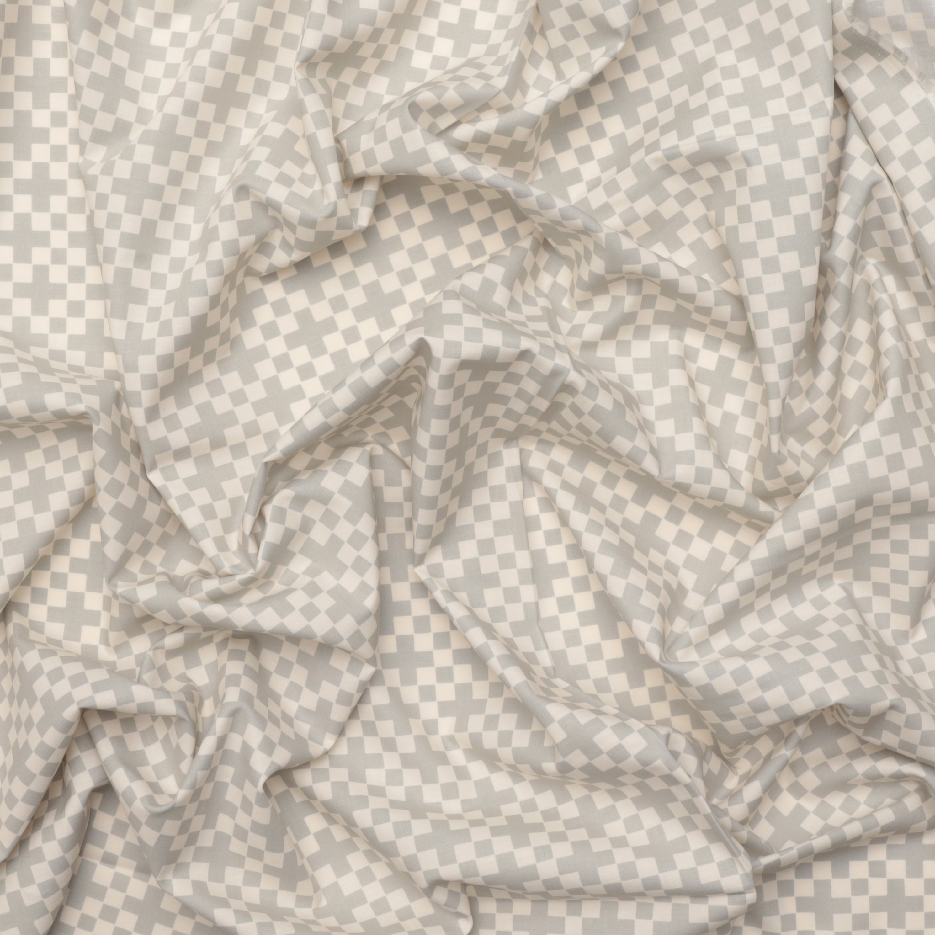 Ruby Star - Cotton - Achroma - Checkerboard - Oyster – RICK RACK Textiles