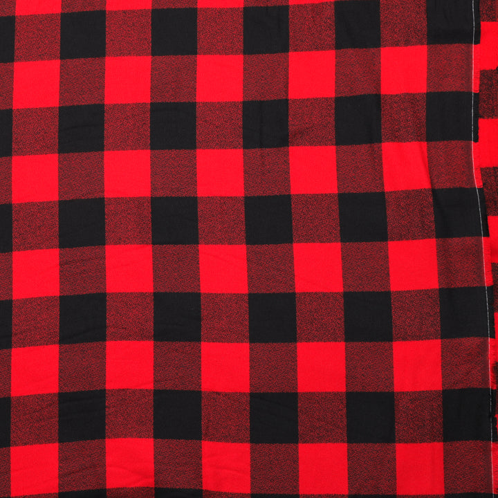 Cotton - Mammoth Flannel - Wide - Red Buffalo
