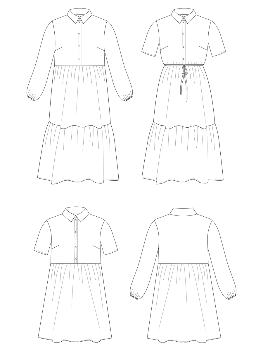 Tilly And The Buttons - Lyra Shirt Dress