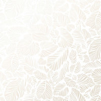 Cotton - Pearl Essence - Leaf Texture - Ultra White