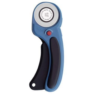 OLFA - Deluxe Ergonomic Handle Rotary Cutter - 45mm - Pacific Blue